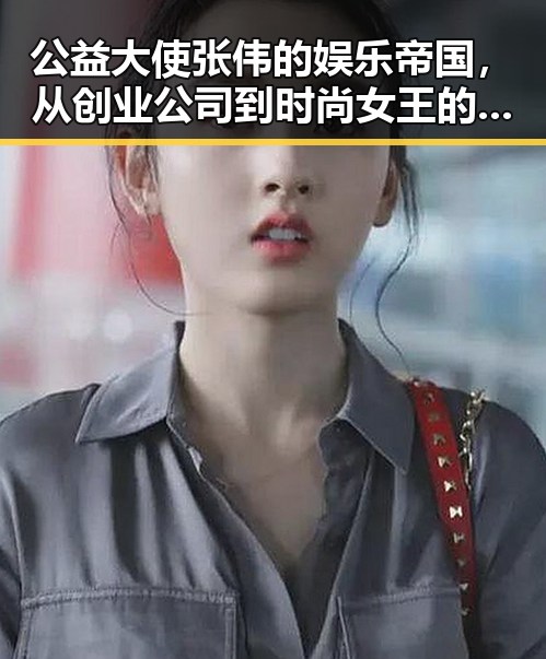 公益大使张伟的娱乐帝国，从创业公司到时尚女王的反差故事